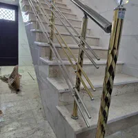 نرده استیل  حفاظ  پله استخری