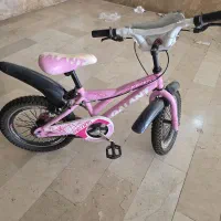 «دوچرخه دخترانه GALANT سایز ۱۶ صورتی، تمیز و سالم»