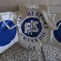 هوگووکلاه تکواندو همراه لباس ولوازم جانبی|تجهیزات ورزشی|اسلامشهر, مظفریه|دیوار