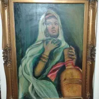 تابلو قدیمی با قاب چوبی|تابلو، نقاشی، عکس|تهران, قاسم‌آباد|دیوار