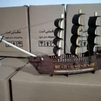 کشتی چوبی بسیار زیبا