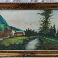 تابلو نقاشی بزرگ مناسب رستوران و تالار