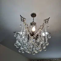 لوستر برنجی نقره ای