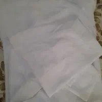 پرده حریر سفید|پرده، رانر، رومیزی|گوراب زرمیخ, |دیوار