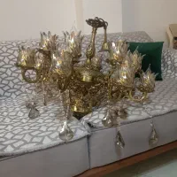 لوستر برنجی|لوستر و چراغ آویز|هشتگرد, فاز ۲ مهستان|دیوار