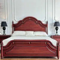 سرویس خواب چوبی زرین تخت دونفره|تخت و سرویس خواب|اردبیل, |دیوار