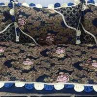 ست 8تیکه پشتی شاه نشین سنتی و دو عدد پشتی بزرگ