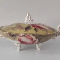 شکلات خوری و میوه خوری گل صورتی لمونژ