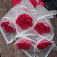 گل روبانی دست ساز|گل مصنوعی|بیرجند, |دیوار