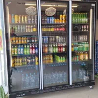 یخچال فروشگاهی ۲متری ۳ ایستاده ویترینی وان مشکی