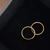 گوشواره طلا حلقه ای ساده