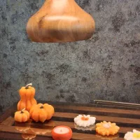 لوستر و چراغ چوبی تک شعله