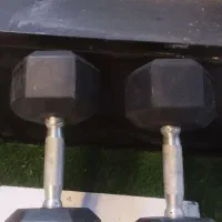 دمبل شش گوشه در حد نو|تجهیزات ورزشی|چمستان, |دیوار