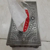 سطل زباله همراه جای دستمال کاغذی فلزی|لوازم نظافت|تهران, فلاح|دیوار