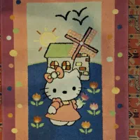 فرش اتاق کودک طرح کیتی