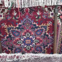 فرش دستبافت یک جفت  خالچه|فرش|باسمنج, |دیوار