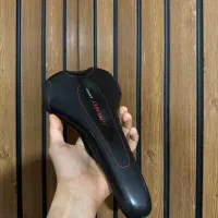 زین دوچرخه حرفه ای سبک و نرم چرم و ابر پارچه