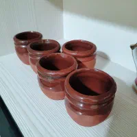 کوزه سفالی ماست تک نفره