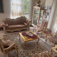 سرویس نشیمن به همراه میز ناهار خوری ۸ نفره|میز و صندلی غذاخوری|تهران, قیطریه|دیوار