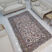 جفت 6 متری دستباف طرح کاسه کوزه(زیر خاکی)