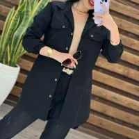 فروش یک کت لی ضخیم مشکی کاملا نو|لباس|بهبهان, |دیوار