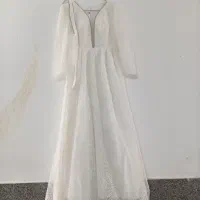 لباس مجلسی رنگ سفید سایز ۴۴