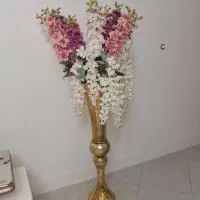 گل مصنوعی خارجی به همراه گلدان