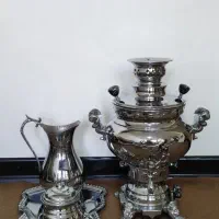 سماور همراه پارچ وسینی|قوری، کتری، قهوه‌ساز دستی|اصفهان, کوی امام|دیوار