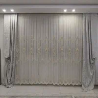پرده تور ترک درجه یک نگین ها ساچمه ای