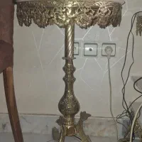 گوشی تلفن و میز تلفن برنجی|تلفن رومیزی|کرج, گلشهر|دیوار