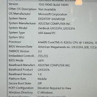 لپ تاپ ایسوس zenbook بزینسی ظریف وخاص و منحصر بفرد|رایانه همراه|تهران, سعادتآباد|دیوار