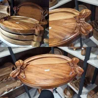 سینی،قندان و زعفران ساب چوب گردو/فروشگاه مرندوود
