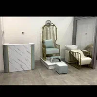 دکورصندلی کوپ رنگ اصلاح مدل سرشور تخت تزریق ترولی|آرایشگاه و سالن‌های زیبایی|شیراز, خلدبرین|دیوار