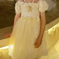 فروش فوری پیراهن مجلسی شیک دخترانه ۵و۶سال