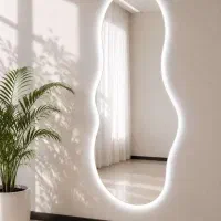 اینه قدی نعون دار اینه چوبی
