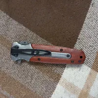 فروش چاقو کوهنوردی تک دسته چوبی بدنه استیل