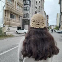 کلاه توری لئونی شاد بافت مدل صدفی|لباس|تنکابن, |دیوار