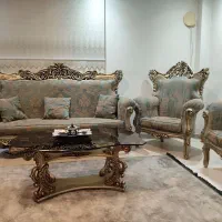 مبل استیل سلطنتی ۹ نفره|مبلمان خانگی و میز عسلی|نوشهر, |دیوار