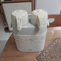فلاسک دوقلو کارتن نداره شاید دوسه بار استفاده شده