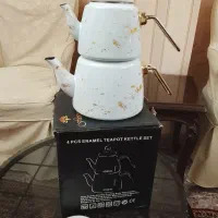 ست کتری و قوری لعابی با جعبه|قوری، کتری، قهوهساز دستی|تبریز, |دیوار