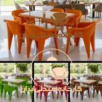 میز و صندلی پلاستیکی طرح سپه