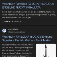 گیتار الکتریک Washburn Solar کمیاب|گیتار، بیس، امپلیفایر|تهران, اقدسیه|دیوار