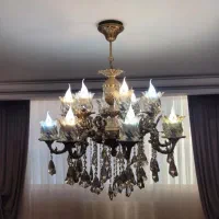 یک جفت لوستر ۸ شاخه، ۱۶ شعله‌ای، کاملاً نو