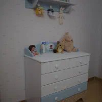 تخت دو منظوره نوزاد نوجوان|تخت و سرویس خواب|قائمشهر, |دیوار