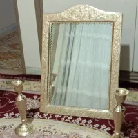 آینه و شمعدان|صنایع دستی و سایر لوازم تزئینی|اصفهان, شهرک کاوه|دیوار