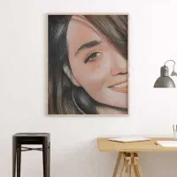 تابلو های نقاشی با تکنیک مداد رنگ و سیاه قلم