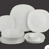 سرویس ۲۶پارچه گلدن اوپال طرح سفید ساده