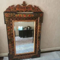آینه تاجدار گل و مرغ
