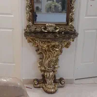 ایینه وپایه طلای