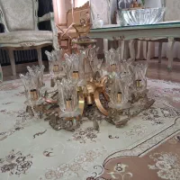 لوستر برنجی ۱۲ شاخه بزرگ|لوستر و چراغ آویز|رشت, سعدی (تختی)|دیوار